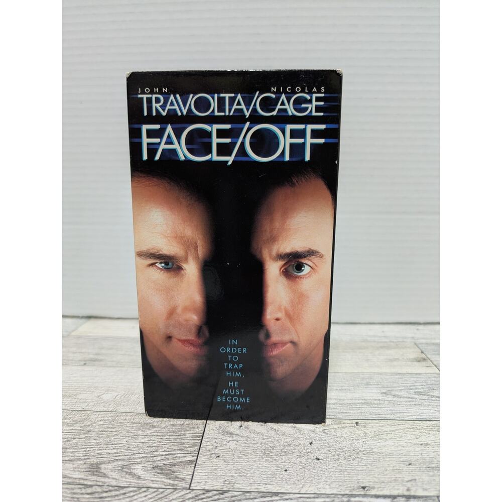 Face Off (VHS, 1997) John Travolta Nicholas Cage Pre-owned Movie
